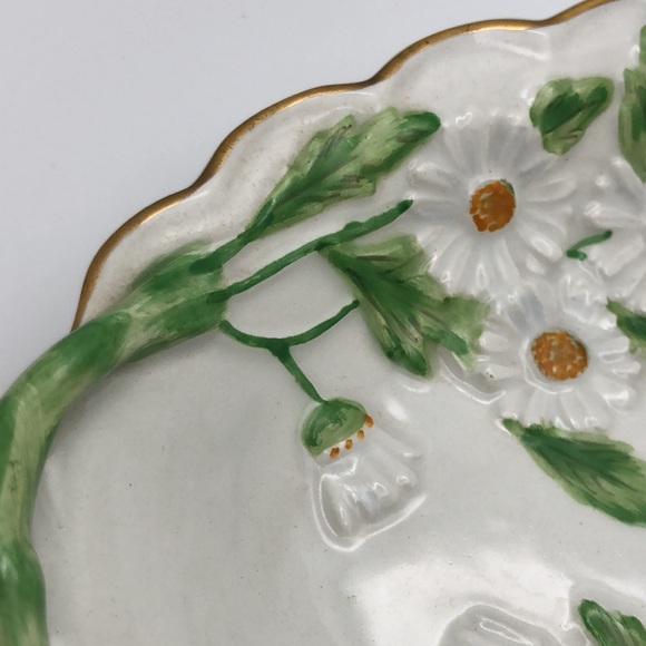 Vintage Mottahedeh Daisy Scalloped Dish. Made in Italy. Numbered S6522 - Picture 10 of 14